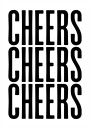 Triple Cheers Poster Plakat / 70x100cm