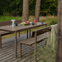 Muuto Stålbenkk 170cm Linear Steel Taupe