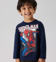 Name It Nmmjuice Spider-Man Langermet Topp Navy 116