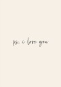 Ps. I Love You Plakat Plakat / 40x50cm