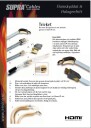 SUPRA 1001101490 Installasjonskabel 2 x HDMI, hann/hann 10 m, Stikkontakter & kabler
