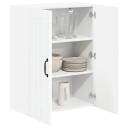  Kjøkkenskap Høyglanset hvit 60 x 31 x 80 cm Konstruert tre