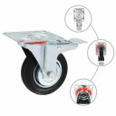  Svinghjul med doble bremser 4 stk 100 mm