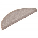 vidaXL Trappematter lys brun 15 stk 56x17x3 cm