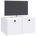  Vegghengt TV skap 59,5 x 41 x 30 cm Hvit Konstruert tre