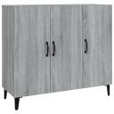 vidaXL Skjenk grå sonoma 90x34x80 cm konstruert tre
