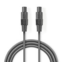 Nedis 48 x 0.20 mm Kobber 5 m Rund PVC Høyttalerkabel Mørk Grå