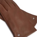 Tommy Hilfiger Essential Flag Leather Gloves   Brown   S/M
