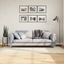vidaXL Flossteppe med lang luv moderne kremhvit 80x150 cm