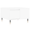 vidaXL Salongbord hvit 55x55x36,5 cm konstruert tre