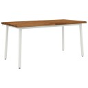 vidaXL Spisebord med levende kant 160 x 90 x 75 cm Solid akasietre
