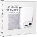 Les Enfants Muslinteppe 2-Pakk Grå/Hvit