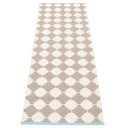 Pappelina Marre matte 70x225 cm mud / vanilla turquoise stripe