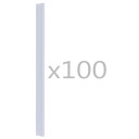  Klemmer til gjerdestrimmel 100 stk PVC gjennomsiktig 45476