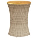  Sidebord for hage trommeformet beige polyrotting og heltre 368298