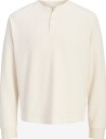 Jack & Jones Jornorrebro Henley Ls Tee Sn   ANTIQUE WHITE   XL