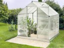 Drivhus for hage Apulia Sølv 190 cm   Sølv/Transparent