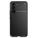 Samsung Galaxy S22 5G Beetle Karbonfiber TPU-Deksel Svart