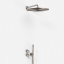 Semplice Dusjsett SBR901 S13 ø40cm Vegg PVD Børstet Stål
