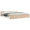 vidaXL Sengeramme heltre 200x200 cm