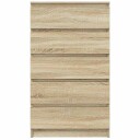  Kommode sonoma eik 60x36x103 cm konstruert tre 8720845679262
