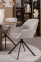 Trend Collection Dentsville Spisestol – Sienna Ecru med Sorte Ben