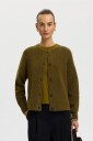Selected Women   Kofte slfLulu LS Knit Short Cardigan   Natur