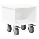  TV benk Hvit 37 x 35 x 35 cm Konstruert tre