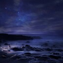 Starry Night Coast Plakat / 70x70