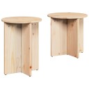  Kaffebord 2 pcs Naturlig 41,5 x 41,5 x 41 cm Massiv furu tre