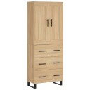  Highboard sonoma eik 69,5x34x180 cm konstruert tre