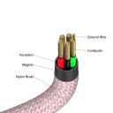 Verbatim 100W Magnetisk USB-C Kabel 1,2 m Rosa