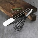 Slickepott smal stål/vit 20 cm