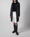 Hunter Andrea Pu Rain Coat   Black   L