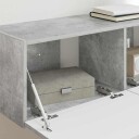  TV Veggskap Veggmontert Betong 60 x 31 x 29.5 cm Konstruert tre