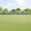vidaXL Gjerde med innlegg. sølv 1.6 x 10 m Stål