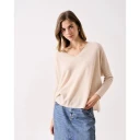 Absolut Cashmere Dame Strikkevarer Beige S,