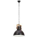 vidaXL Industriell hengelampe 25 W svart rund 40 cm E27