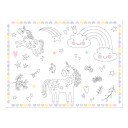 Bordbrikke Lerret Unicorns & Rainbows   6 pakning