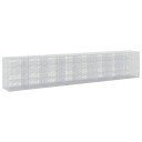 vidaXL Gabion med 3,5 mm wire og 5x2,5 cm nett 800x100x150 cm