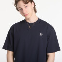 Fred Perry Back Print Fred Perry Text Tee Navy M