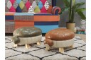Tartaruga Sittepuff   Kunstlær/Grønn/Beige