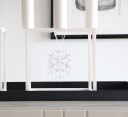 Cooee Design Snowflakes hanging hvit 2pk