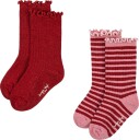 Konges Sløjd Sokker   2 pack   Rød Stripe   Konges Sløjd   17/18   Sokker Rosa