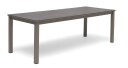 Hillerstorp Jet Set spisebord Aluminium/grå glass 90 x 220 cm Grå