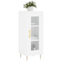 vidaXL Skjenk hvit 34,5x34x90 cm konstruert tre