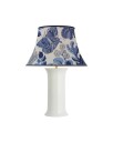 Mallory Table Lamp White/Marine Exotic Butterfly