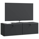  Vegghengt TV skap 98 x 31 x 30 cm Svart Konstruert tre