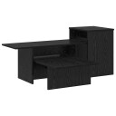 vidaXL Konsollbord Svart Eik 91,5 x 35 x 38,5 cm Konstruert tre
