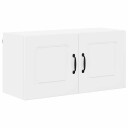  Kjøkkenskap Høyglanset hvit 80 x 31 x 40 cm Konstruert tre
